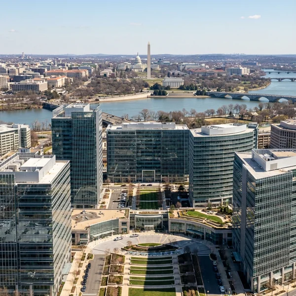 Northern Virginia skyline with Tysons and Arlington