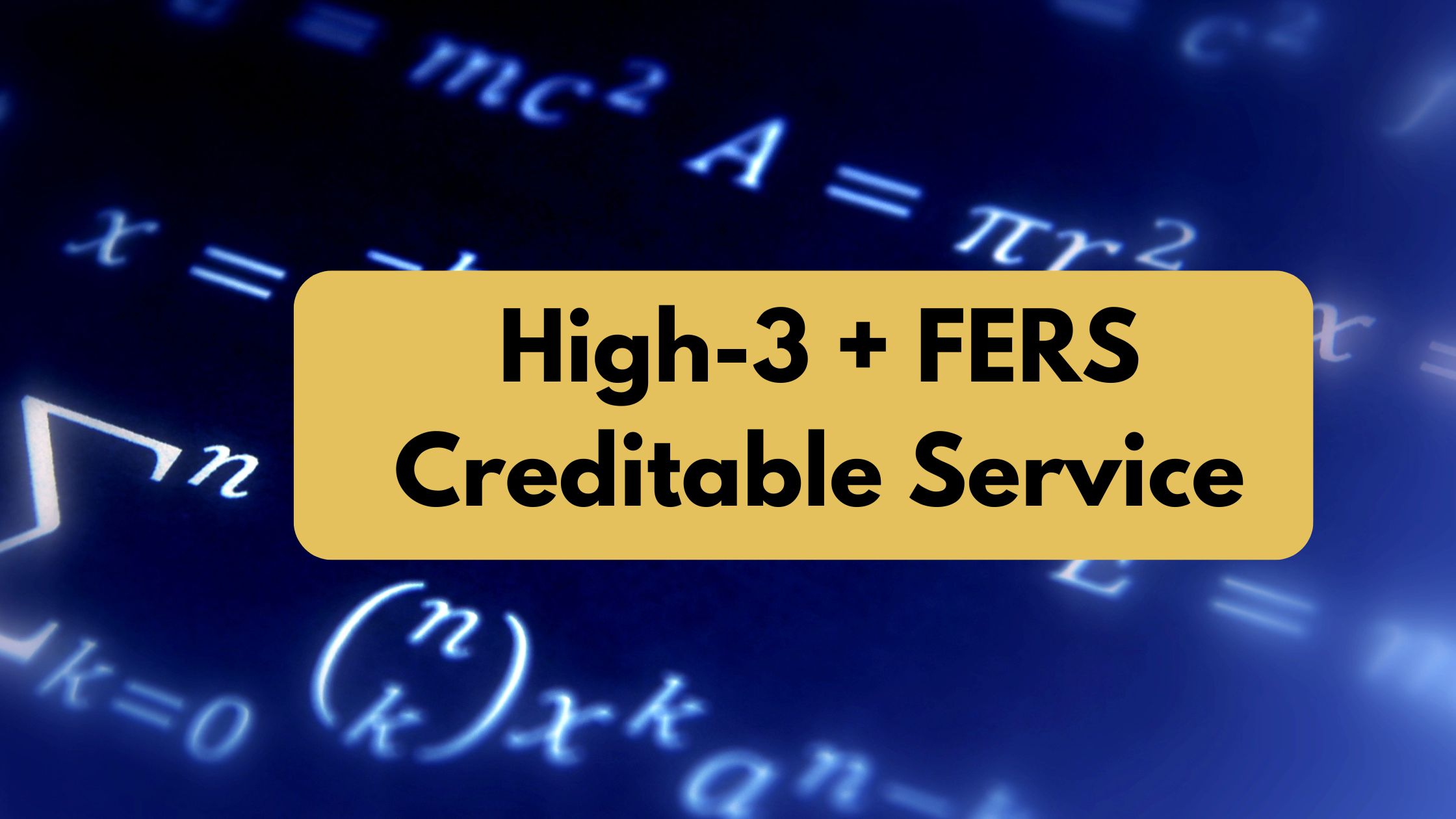 Calculate FERS Retirement Pension with a High 3 Average Salary Calculator