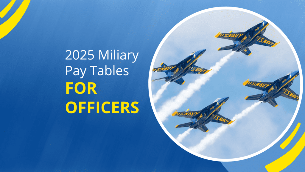 2025 military pay tables for officers